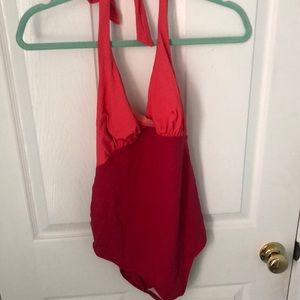Cache Coeur Red One Piece Swimsuit